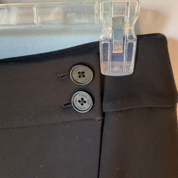 Calvin Klein Suit Faux Wrap Two Button Pencil Skirt. Black NWT. 2 - Picture 15 of 15
